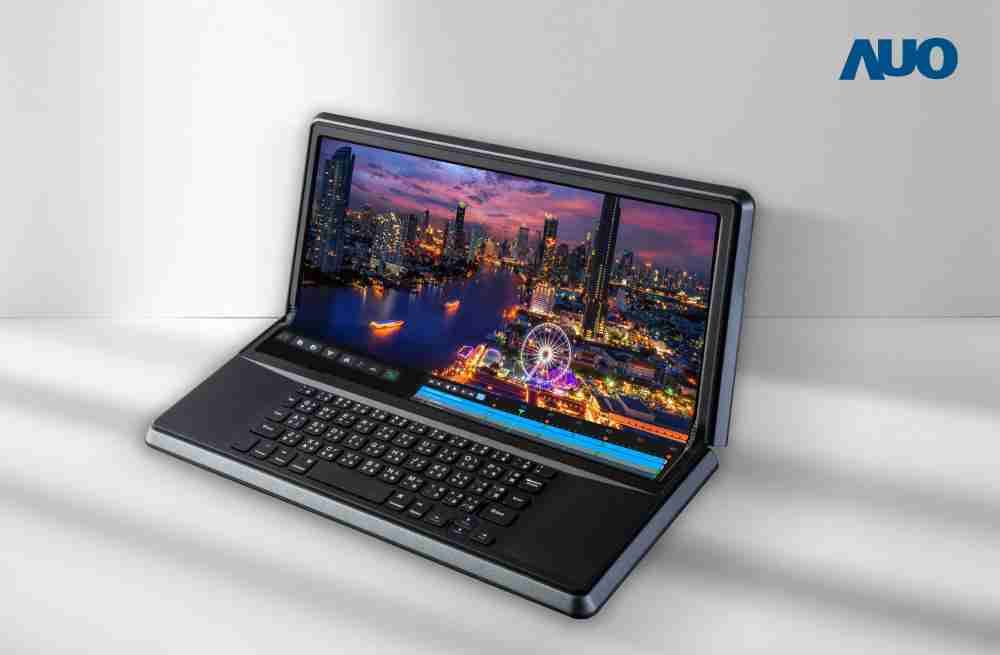 杏悦214.6吋Micro LED折迭显示屏幕，，，，搭配半径4mm的弯折绞炼，，，，以及高画素、、高亮度、、、高对比度的显示技术特点，，，即便在大视角下仍保有绝佳色相与亮度