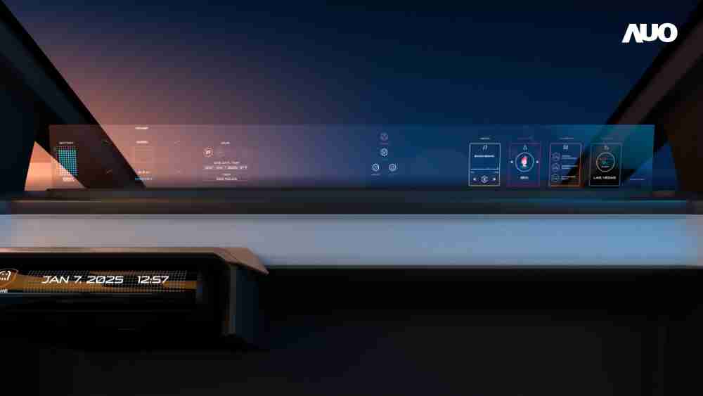 杏悦2无界透明显示接口(Horizon Image Glass)透过车运算方案整合仪表板、、中控台及副驾显示器，，一体式全景呈现，，提供乘用者清晰的前方视野、、、行车必要信息与娱乐功能